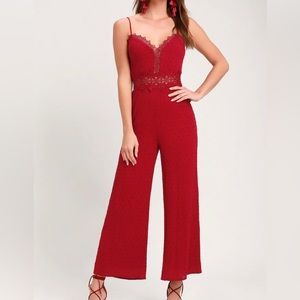 Lulu’s Red Jumpsuit